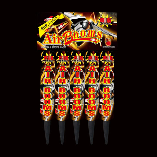 Air Booms Roman Candles (5 Pack) by Big Star Fireworks - Multibuy 2 for £20