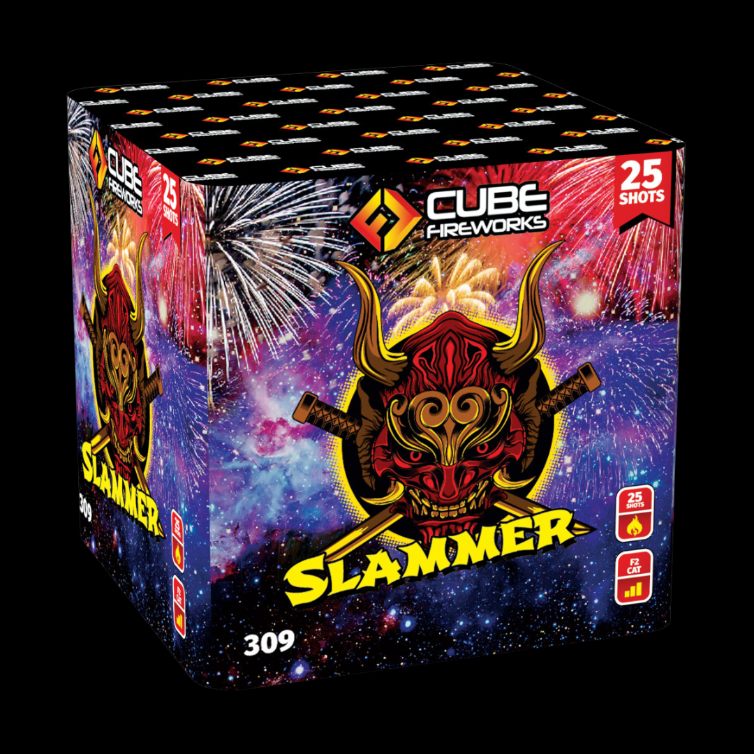 Slammer 25 Shot Cake by Cube Fireworks - Buy 1 Get 1 Free