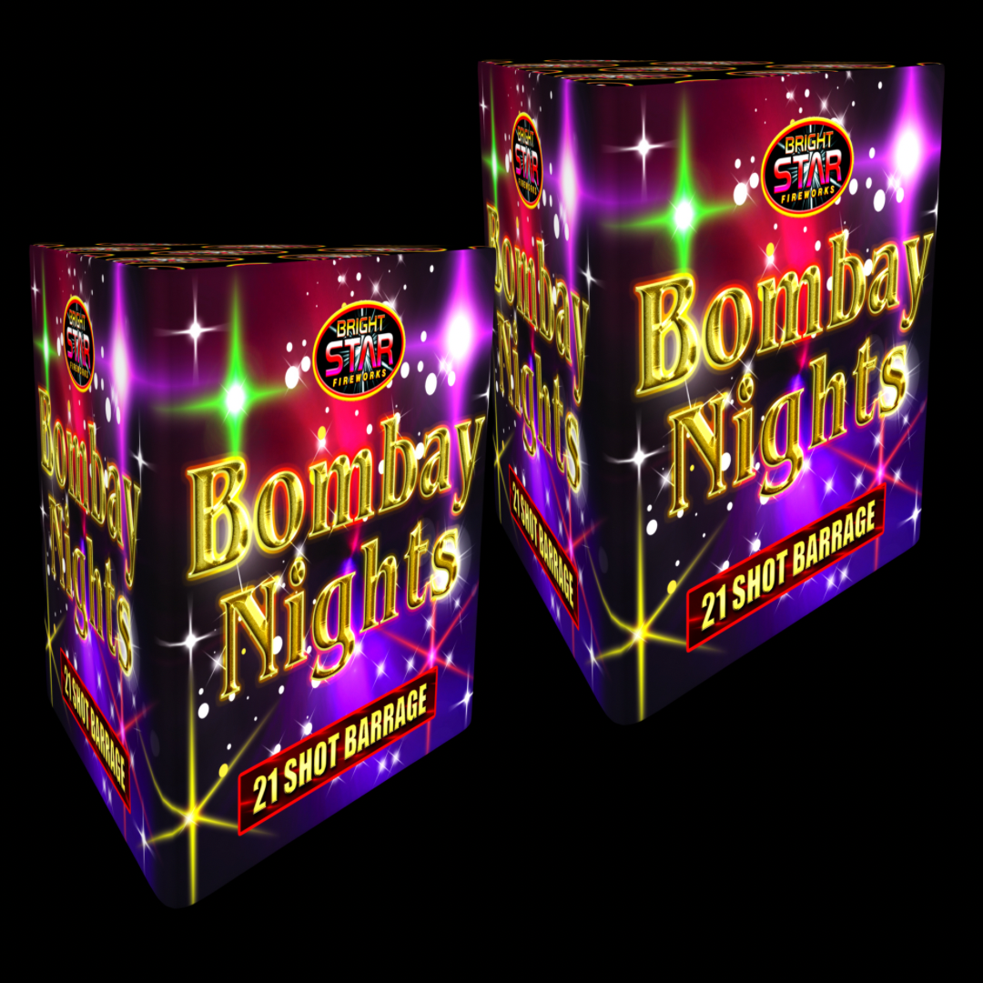 Bombay Nights 21 Shot Cake by Bright Star Fireworks - Buy 1 Get 1 Free