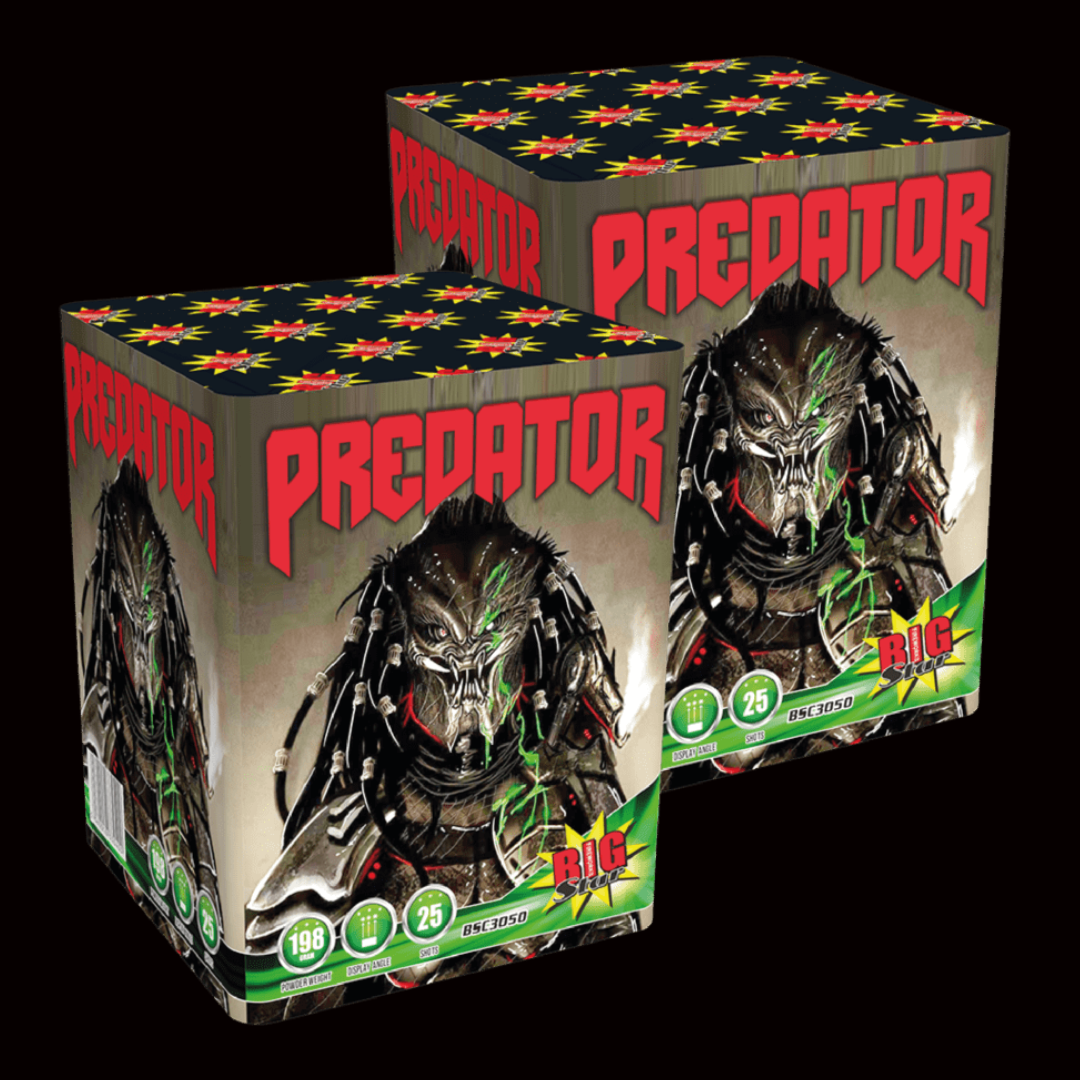 Predator 16 Shot Cake by Big Star Fireworks - Buy 1 Get 1 Free - MK Fireworks King