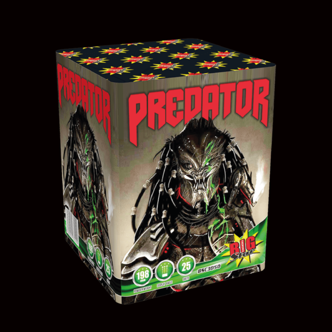 Predator 16 Shot Cake by Big Star Fireworks - Buy 1 Get 1 Free - MK Fireworks King