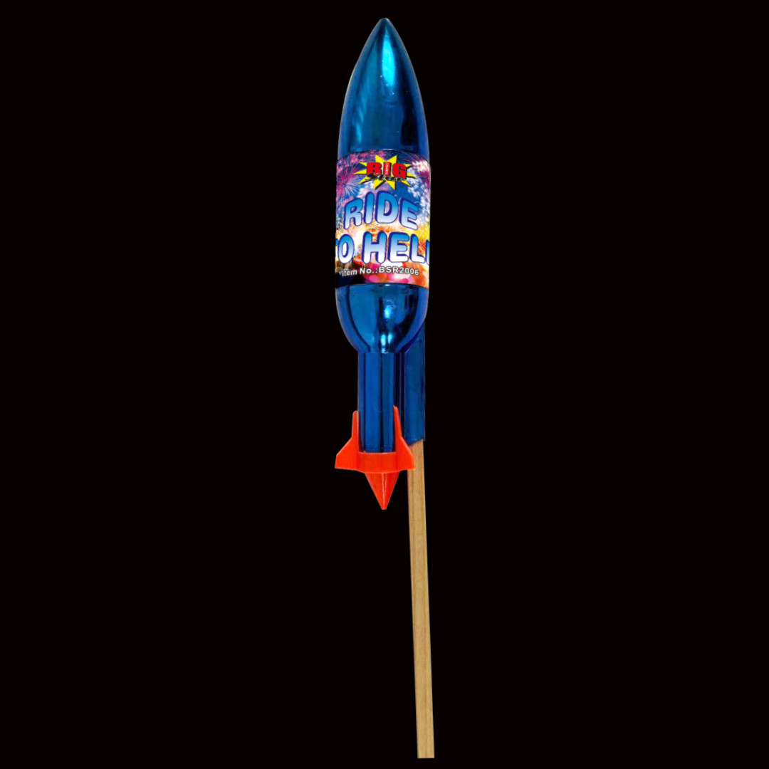 Ride 2 Hell Blue Shell Rocket by Big Star Fireworks (Loud) - MK Fireworks King