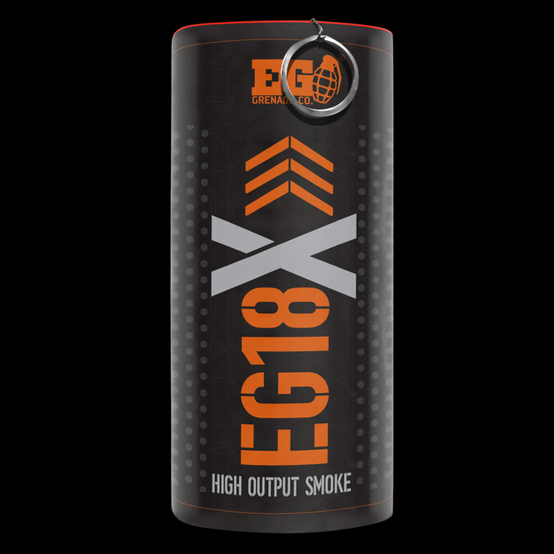 Orange 50 Second EG18X Super High Density Smoke Grenade by Enola Gaye - MK Fireworks King