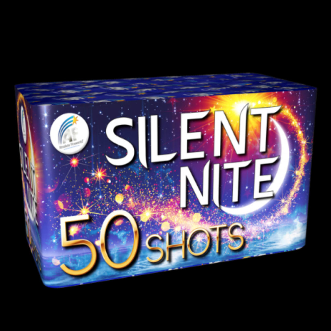 Silent Nite 50 Shot Cake by Quantum Fireworks - MK Fireworks King